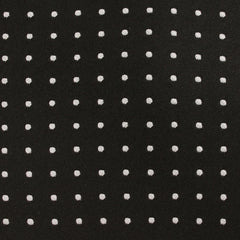 Black with Small White Polka Dots Tie Fabric