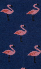 Blue Island Flamingo Low Cut Socks Pattern