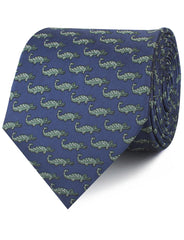 Blue Crocodile Dundee Neckties