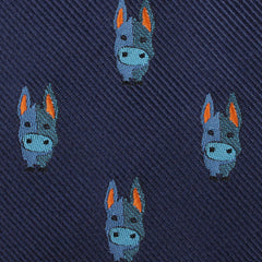 Blue Donkey Fabric Pocket Square