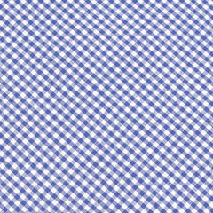 Blue Gingham Cotton Fabric Pocket Square C022