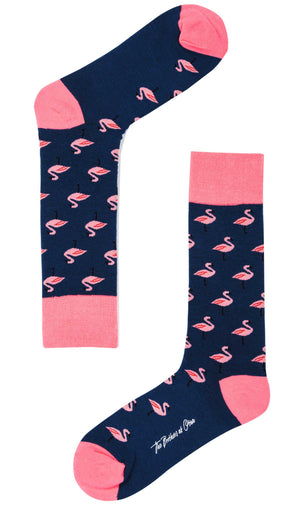 Blue Island Flamingo Socks