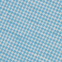 Blue Joy Houndstooth Linen Fabric Mens Diamond Bowtie