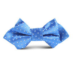 Blue Mini Polkadot Kids Diamond Bow Tie