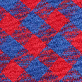 Blue & Red Gingham Pocket Square