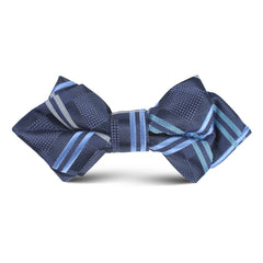 Blue X Kids Diamond Bow Tie