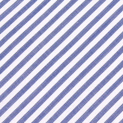 Blue and White Chalk Stripes Cotton Fabric Pocket Square C004