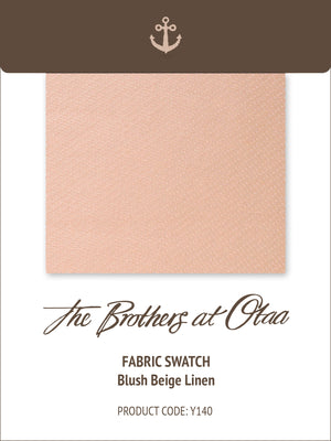Fabric Swatch (Y140) - Blush Beige Linen