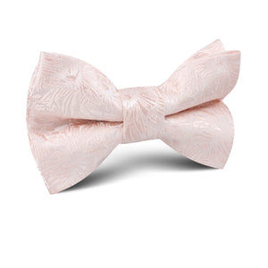 Blush Pink Daisy Flowers Floral Kids Bow Tie