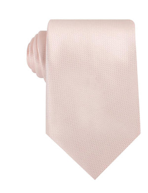 Blush Pink Basket Weave Necktie