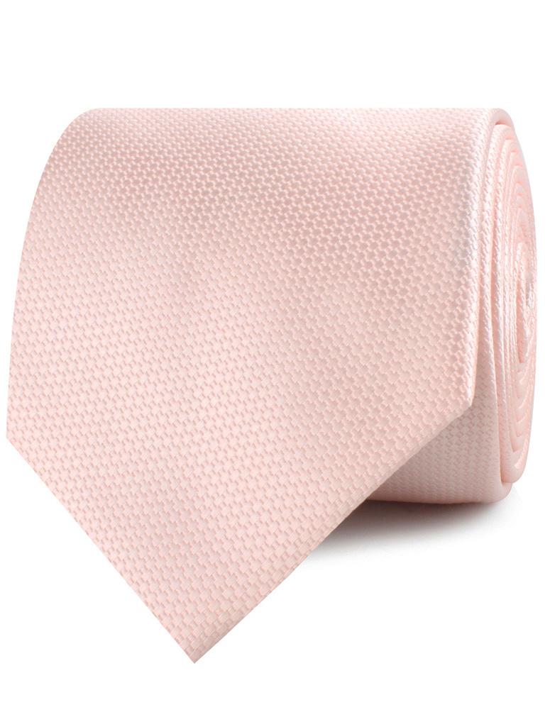 Blush Pink Basket Weave Neckties