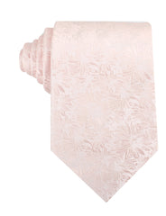 Blush Pink Daisy Flowers Floral Necktie