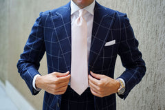 Blush Pink Herringbone Necktie | Wedding Tie | Groom Groomsmen Ties AU ...