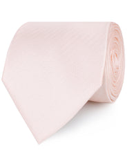 Blush Pink Herringbone Neckties