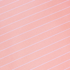 Blush Pink Herringbone Pinstripe Pocket Square Fabric
