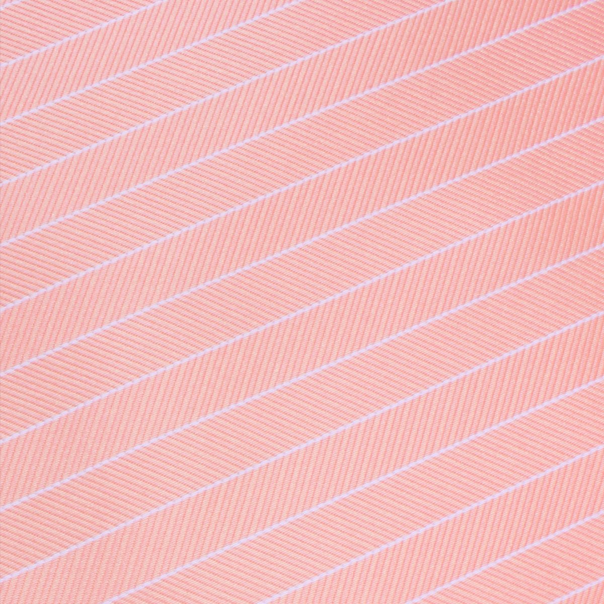 Blush Pink Herringbone Pinstripe Skinny Tie Fabric
