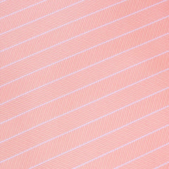 Blush Pink Herringbone Pinstripe Skinny Tie Fabric