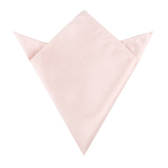 Blush Pink Herringbone Pocket Square