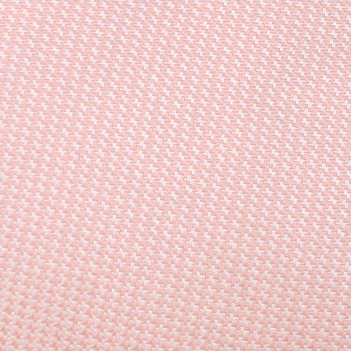 Blush Pink Houndstooth Fabric Swatch