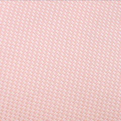 Blush Pink Houndstooth Fabric Swatch