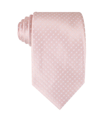 Blush Pink Mini Polka Dots Necktie