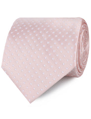 Blush Pink Mini Polka Dots Neckties