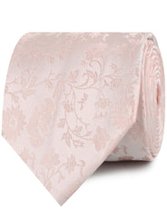 Blush Pink Rose Floral Neckties