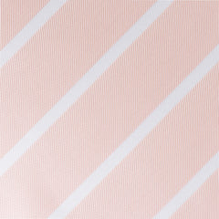 Blush Pink Striped Skinny Tie Fabric