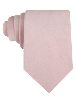 Blush Pink Velvet Necktie