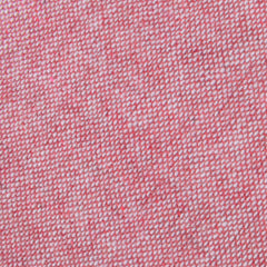 Blush Red Slub Linen Pocket Square Fabric