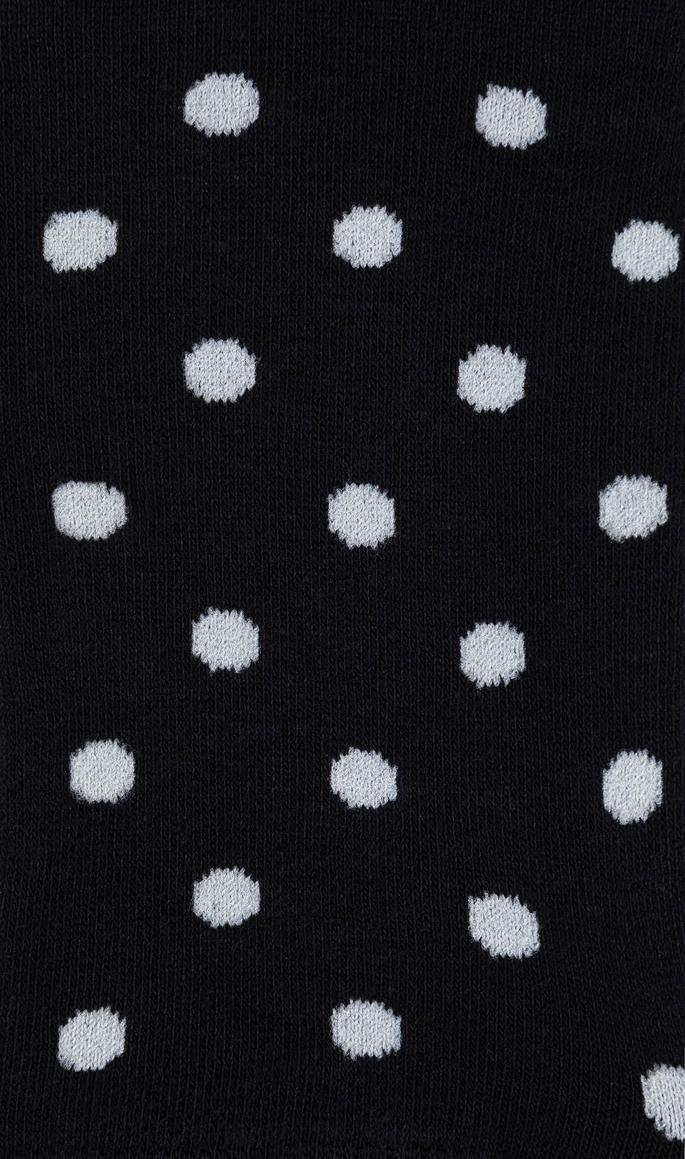Bond Black White Polka Dot Low Cut Socks Pattern