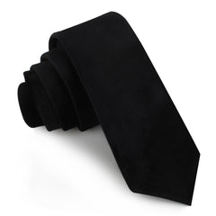 Bond Black Velvet Skinny Tie