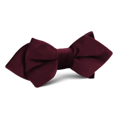 Bond Burgundy Diamond Velvet Bow Tie