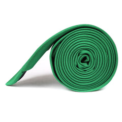 Brazilian Green Skinny Tie Side Roll