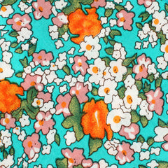 British Virgin Island Floral Pocket Square Fabric