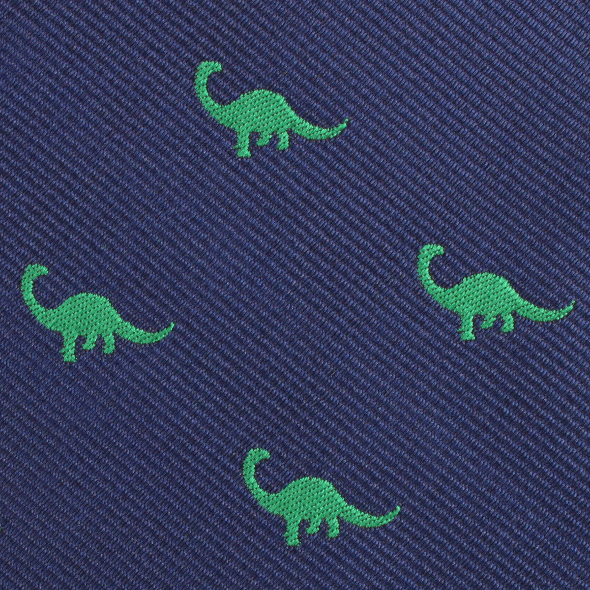 Brontosaurus Dinosaur Fabric Skinny Tie