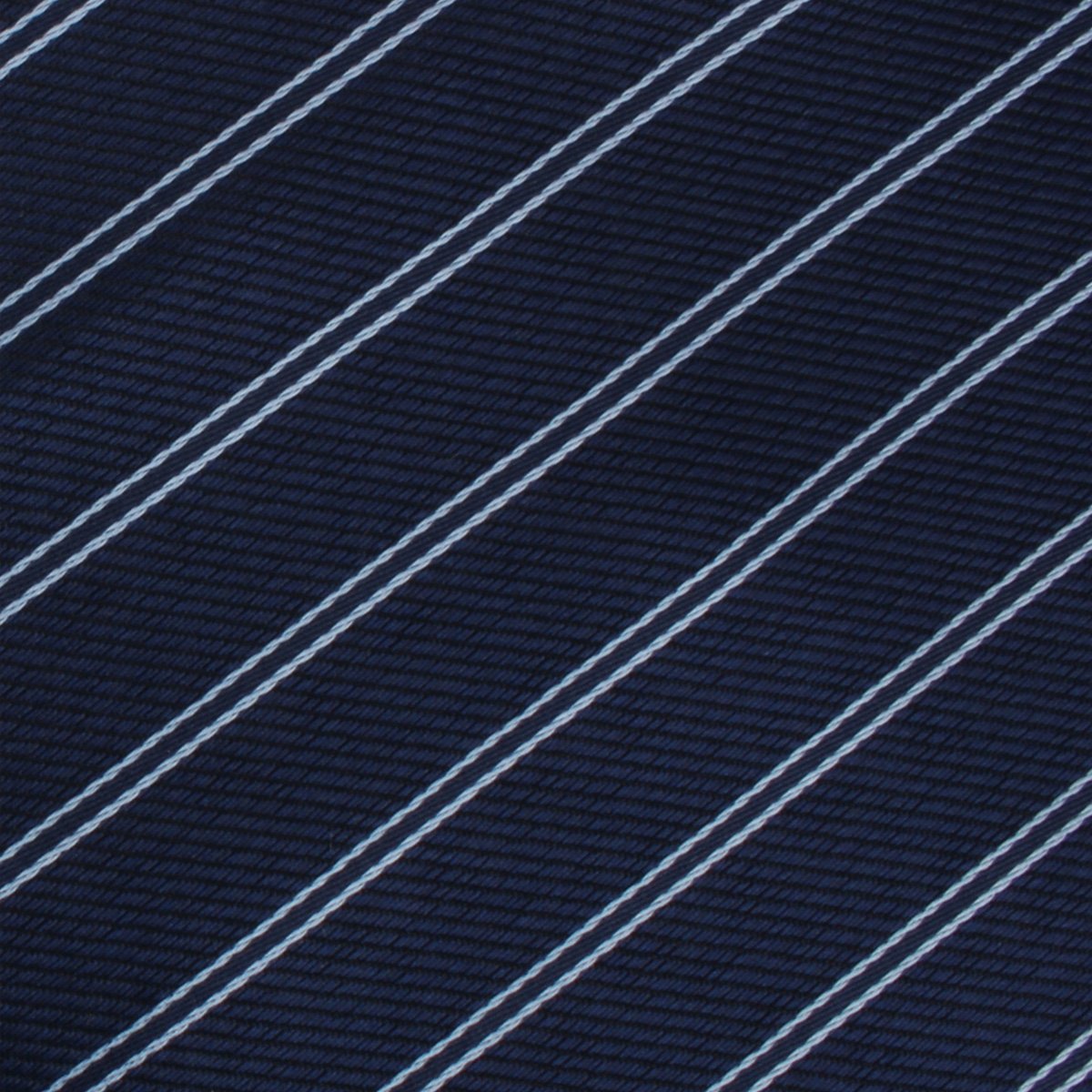 Brooklyn Navy Blue Striped Necktie Fabric