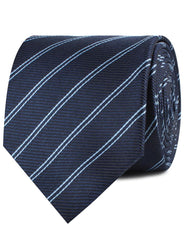 Brooklyn Navy Blue Striped Neckties