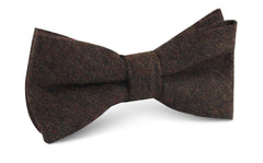 Brown Columbia Wool Bow Tie