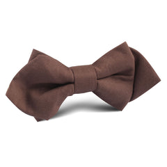 Brown Cotton Diamond Bow Tie