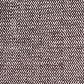 Brown Herringbone Linen Pocket Square