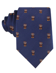 Brown Horned Owl Tie