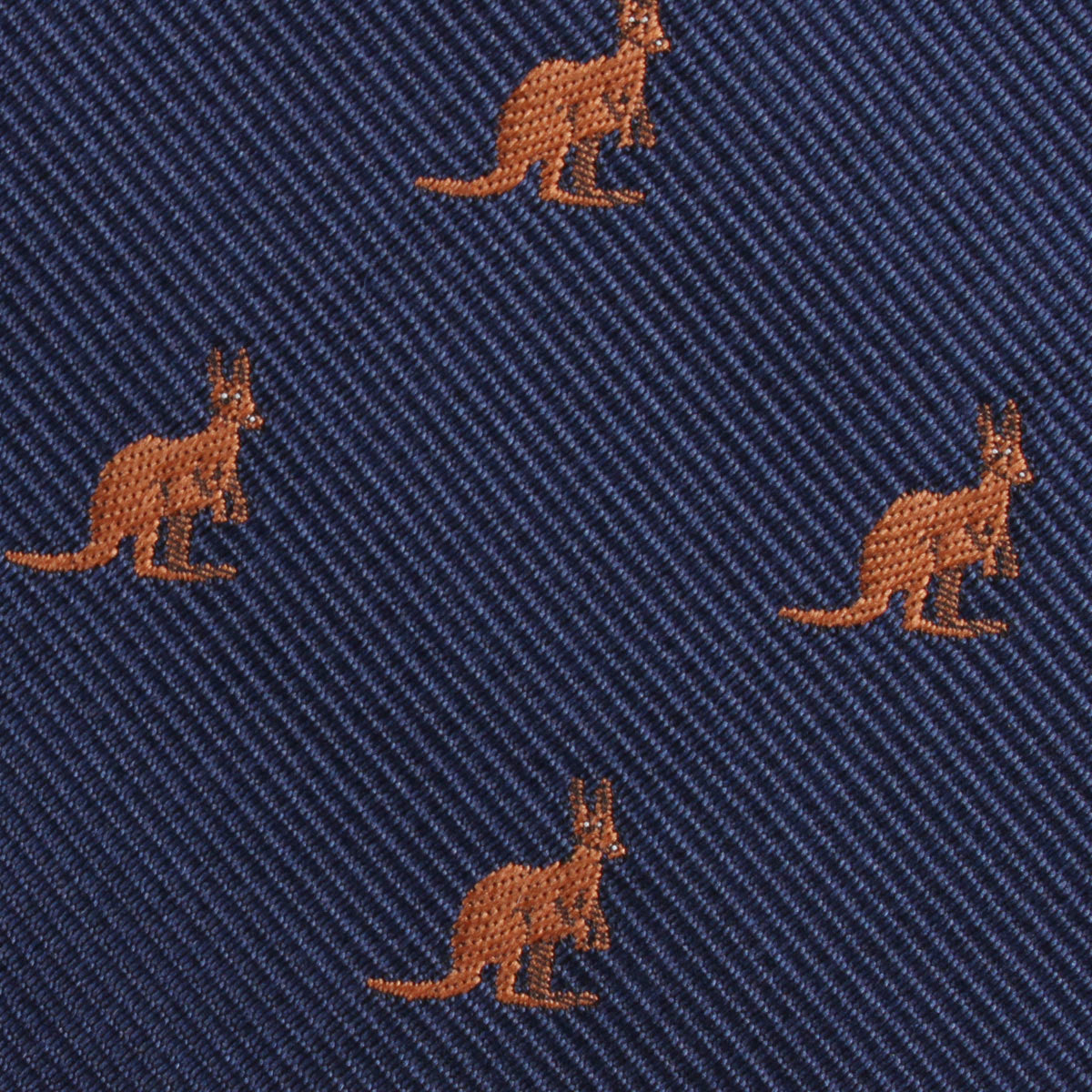 Brown Kangaroo Fabric Pocket Square