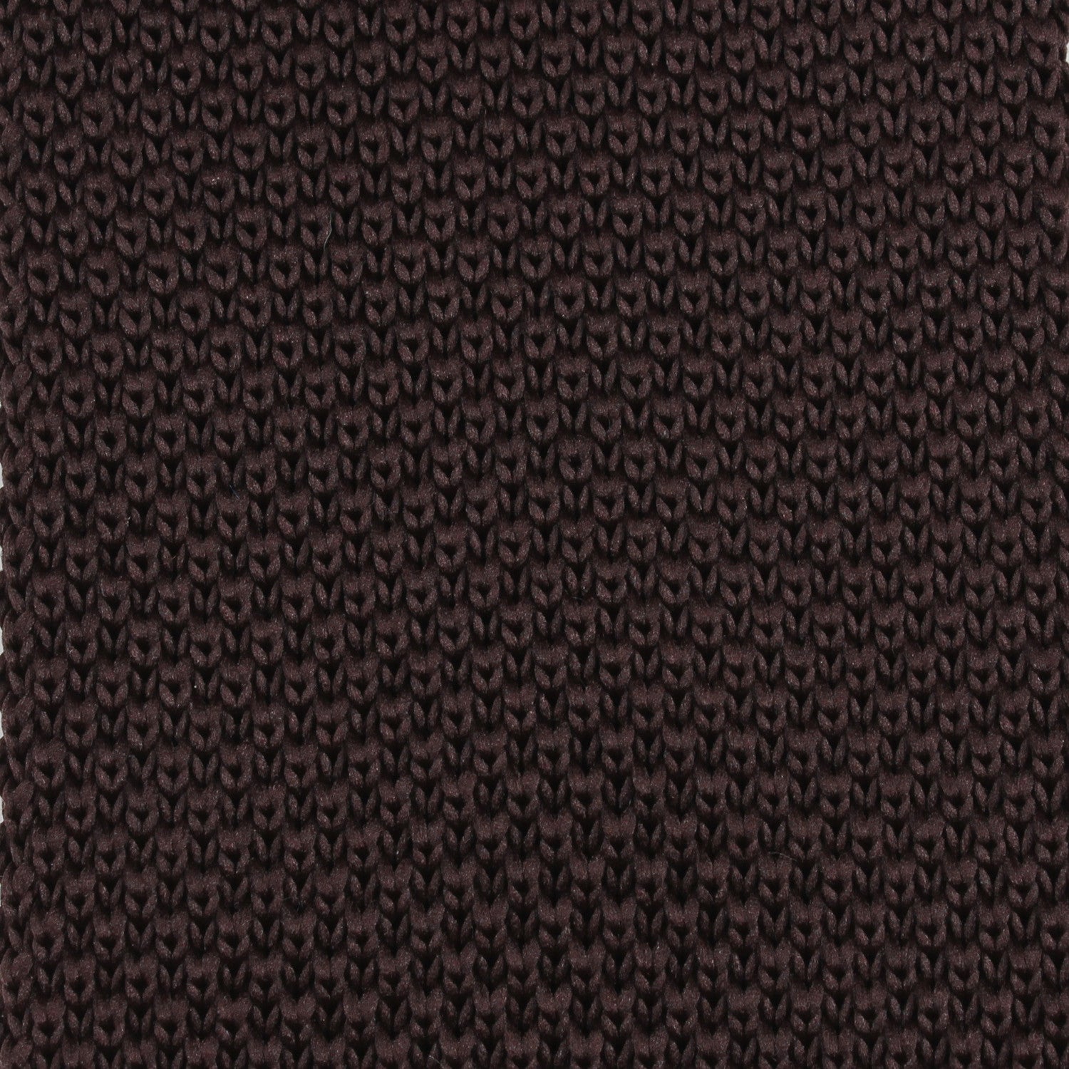 Brown Knitted Tie Detail View