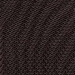 Brown Knitted Tie Detail View