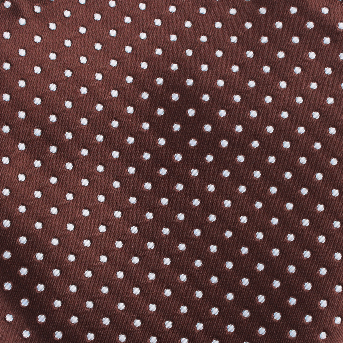 Brown Mini Polka Dots Self Bow Tie Fabric