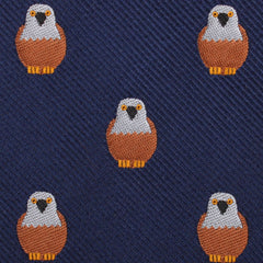 Brown Pigeon Bird Fabric Necktie