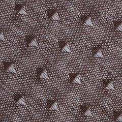 Inception Brown Linen Fabric Kids Diamond Bow Tie