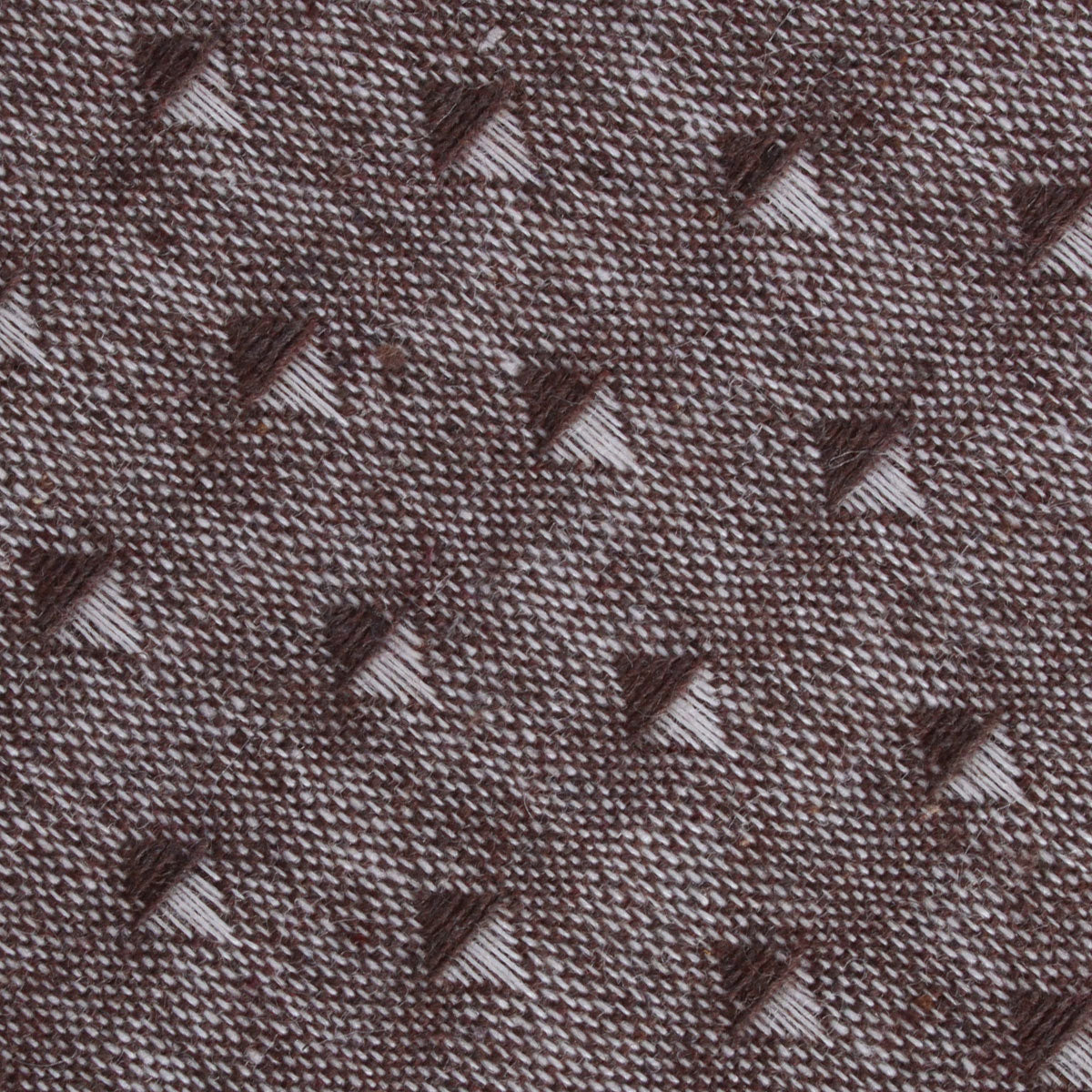 Inception Brown Linen Fabric Pocket Square