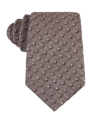 Inception Brown Linen Tie